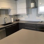 Condo Kitchen with Backsplash Being Installed